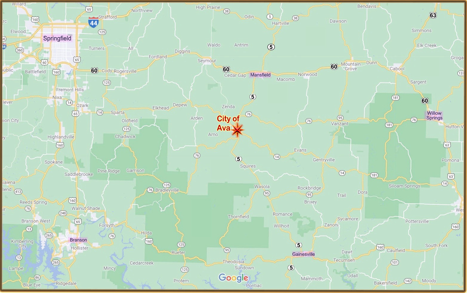 Our Location Surounding States View